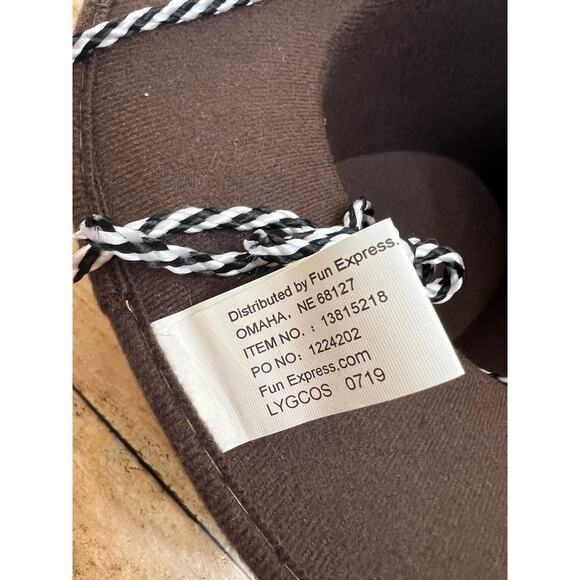 Baby/Toddler Sized Cowboy Cowgirl Western Rodeo Hat Brown - Picture 5 of 6